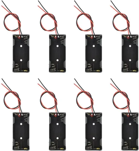 Miniatura 10 de HAHIYO 2 soportes de batería AAA con conector JST, suministro portátil, intercambio rápido, tapas de forma segura, conveniente interruptor