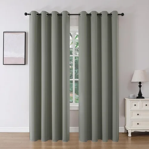 Miniatura 29 de Joydeco Cortinas opacas para dormitorio de 72 pulgadas de largo, 2 paneles de cortinas con aislamiento térmico para oscurecer la habitación