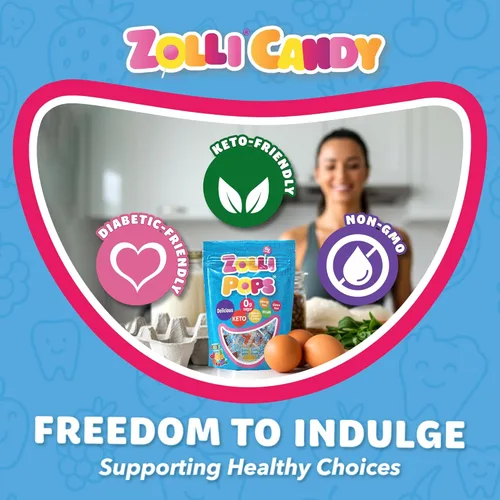 Miniatura 5 de Zollipops Clean Teeth - Paletas sin azúcar para una sonrisa saludable, anticaries, ideal para niños, diabéticos y dieta ceto, variedad de frutas