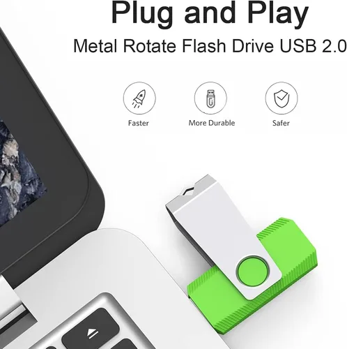 Miniatura 2 de Unidad flash de 16 GB, paquete de 20 unidades de memoria USB 2.0 para almacenamiento de datos y copia de seguridad (colores mixtos)