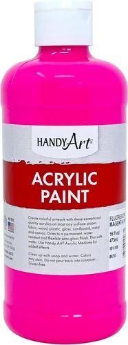 Miniatura 40 de Pintura acrílica para estudiantes, artesanías de 16 onzas. Plateado metálico