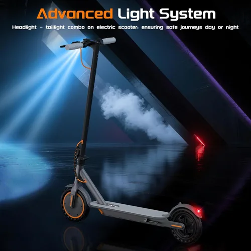 Miniatura 7 de NAVIC Scooter eléctrico para adultos, scooter plegable E con motor potente de 350 W/500 W/750 W, neumáticos sólidos de 8.5 pulgadas/10 pulgadas/14