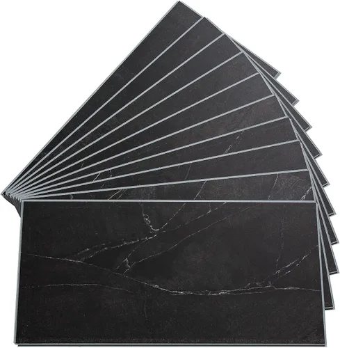 Miniatura 41 de Palisade - Azulejos de vinilo entrelazados impermeables para pared, cocina o baño, granito Prado (4.5 x 11.1 pulgadas. Muestra)