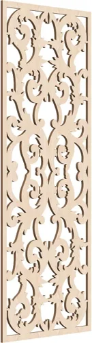 Miniatura 149 de Meadville Paneles decorativos de pared de madera con calado, 9 3/8 pulgadas de ancho x 24 3/8 pulgadas de alto x 1/4 de alto, aliso