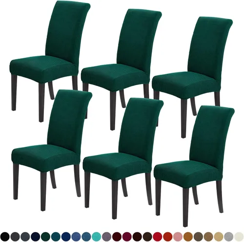 Miniatura 23 de Joccun Fundas para Sillas de Comedor Juego de 2, Fundas Elásticas para Sillas de Comedor Fundas para Sillas de Comedor Protector de Asiento, Funda