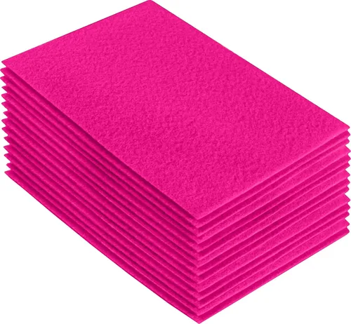 Miniatura 148 de FabricLA Hojas de fieltro acrílico para manualidades, cuadrados de fieltro precortados suaves de 4 x 4 pulgadas (3.9 in x 3.9 in), utiliza hojas
