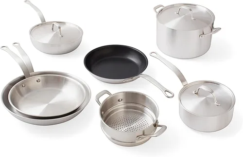 Miniatura 7 de Daniel Boulud Kitchen - Juego de utensilios de cocina de 7 piezas, juego de ollas y sartenes de acero inoxidable de 5 capas de inspiración francesa