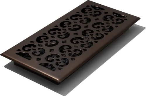 Miniatura 41 de Placa embellecedora cromada Decor Grates con ornamento Acabado cepillo níquel (Brushed Nickel Finish)
