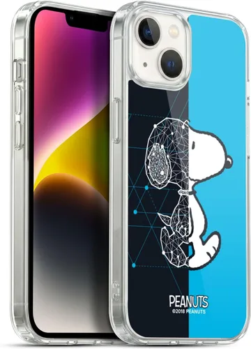 Miniatura 367 de Head Case Designs Funda de gel con licencia oficial de Peanuts Snoopy & Woodstock Halfs and Laughs [protección de grado militar] compatible