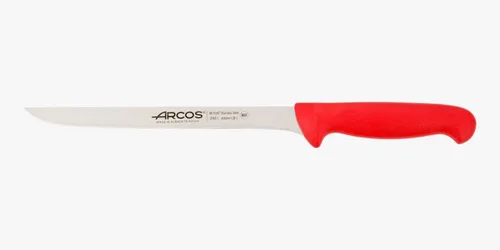 Miniatura 13 de Arcos Cuchillo de filete de acero inoxidable nitrum de 8 pulgadas y hoja de 7.874 in. Cuchillo afilado para filetear carne y pescado. Mango Amarillo