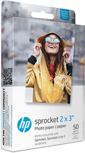 Miniatura 9 de HP Sprocket - Papel fotográfico adhesivo Zink de 2 x 3 pulgadas (20 hojas) compatible con impresoras fotográficas HP Sprocket.