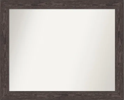 Miniatura 595 de Amanti Art Espejo personalizado, espejo de baño negro puente, espejo de pared o espejo de tocador de baño sobre el fregadero (26 x 26 pulgadas)