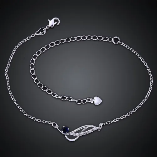 Miniatura 7 de Zhiwen Tobillera de plata 925 para mujer