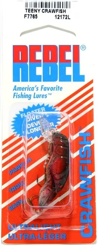 Miniatura 2 de Rebel Lures Cebo de Pesca Original Realista para Cangrejo Crankbait Nest Robber