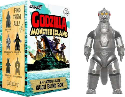 Miniatura 4 de Super7 Toho Godzilla Monster Island Caja Sorpresa - (Paquete de 12) Figuras de acción de Godzilla Toho de 3.75" Figuras coleccionables clásicas