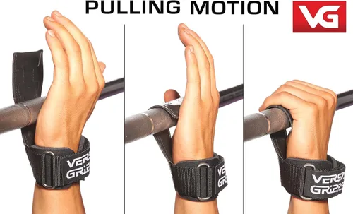 Miniatura 7 de Versa Gripps® Pro, fabricado en los Estados Unidos, correas de muñeca para alternativa de levantamiento de pesas, el mejor accesorio