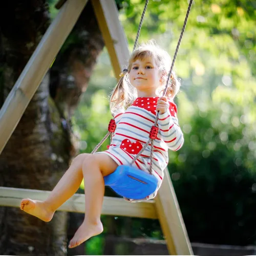 Miniatura 6 de IFOYO Asiento de columpio de árbol, accesorios para niños, patio de juegos al aire libre e interior, azul