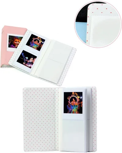 Miniatura 3 de CLOVER Álbum de fotos de 64 bolsillos para películas de cámara instantánea Fujifilm Instax Square SQ10 SQ6 SP-3 - Azul