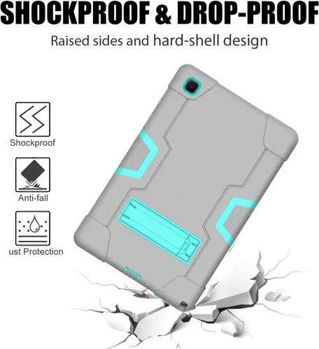 Miniatura 7 de Funda para Tablet de Samsung Galaxy Tab A7 10.4 2020, Funda Protectora de Alta Resistencia y a Prueba de Golpes de PC de Silicona con Soporte