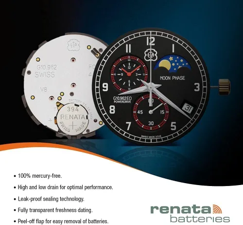 Miniatura 6 de Baterías de reloj Renata #390 5Pcs
