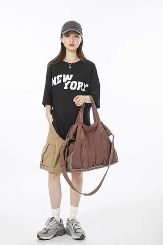 Miniatura 7 de Micmores Bolso de mano para mujer, bolso retro estilo hobo cruzado, bolso grande de lona para la escuela, trabajo, viajes, compras