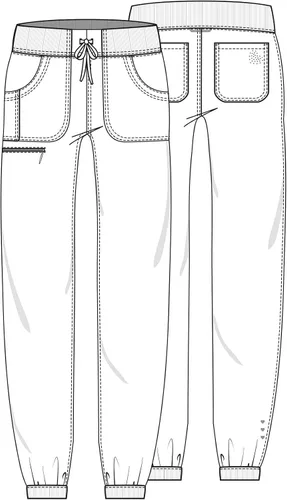 Miniatura 6 de HeartSoul Break On Through - Ropa quirúrgica para mujer, pantalón de tiro bajo HS030