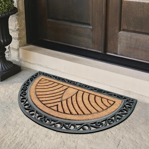 Miniatura 2 de A1HC Tapete para Puerta de Fibra de Coco Natural y Caucho, 30"x48" – Grueso, Duradero, Resistente, Anti-Desprendimiento, Resistente a