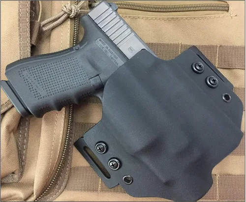 Miniatura 2 de Kydex - Alas de panqueques para fundas OWB, trabillas ambidiestras para cinturón de 1.75 pulgadas con herrajes, kit de montaje preperforado para un