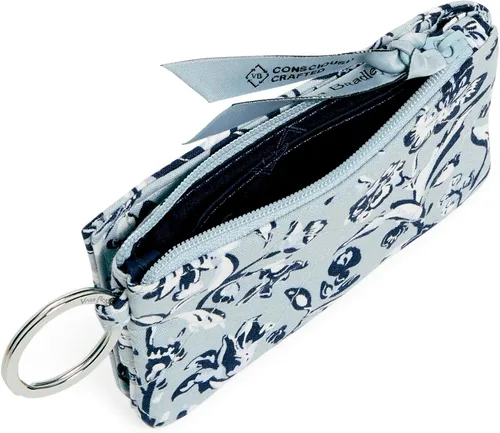 Miniatura 3 de Vera Bradley Cartera de algodón de lujo con cremallera para mujer con protección RFID