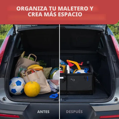 Miniatura 8 de Caja organizadora portátil retráctil de varios compartimentos de primera calidad TrunkCratePro para autos, SUV, camiones, minivans, Negro