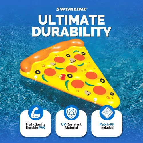 Miniatura 2 de Swimline Flotador inflable de rodaja de pizza para piscina, multicolor Rebanada de pizza