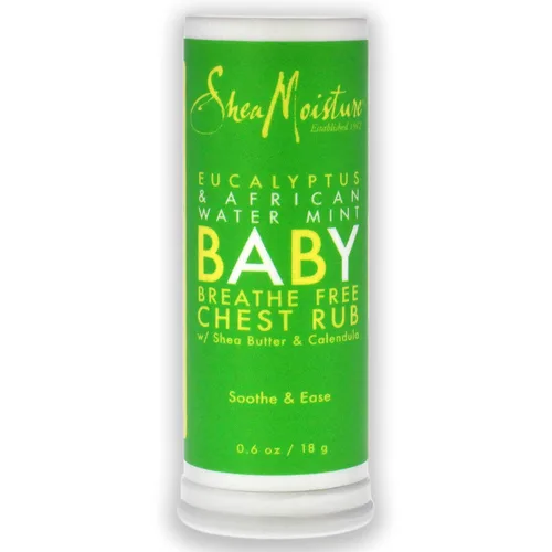 Miniatura 2 de Pomada para frotar el pecho del bebé de menta de eucalipto y agua africana de karité, unisex, 0.6 onzas