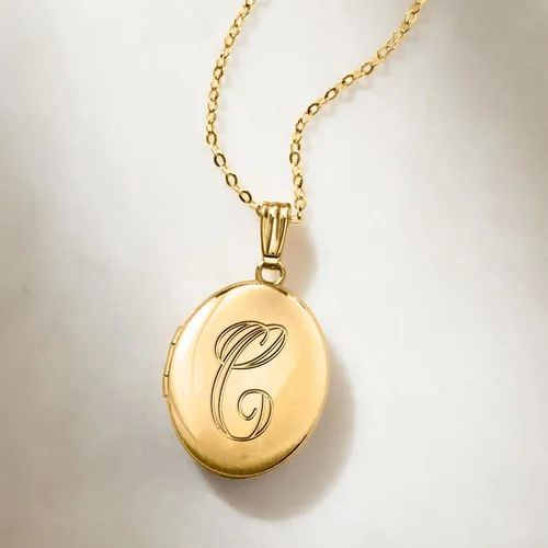 Miniatura 4 de Ross-Simons 10kt Yellow Gold Personalized Oval Locket Necklace