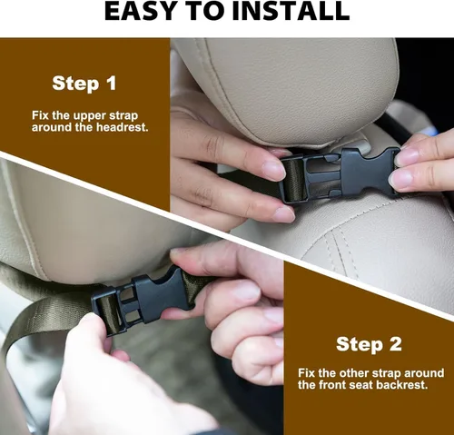 Miniatura 2 de Soporte para pistola en camiones (un par), almacenamiento ajustable para pistolas en el asiento trasero 900D, soporte para rifles automotrices