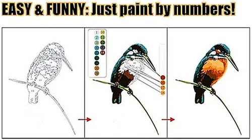 Miniatura 3 de YEESAM Art Pintura por números para adultos, pesca en primavera, 16 x 20 pulgadas, lienzo de lino, acrílico, kit de pintura numérica para bricolaje