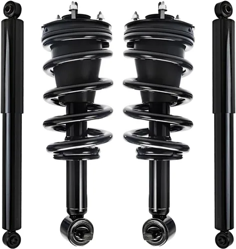 Miniatura 52 de Detroit Axle - Amortiguadores de puntales para Nissan Sentra 2007-2012 [Base S SL SR] Puntales delanteros completos con amortiguadores traseros