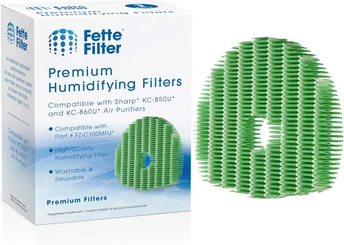 Fette Filter - Filtro humidificador de repuesto compatible con filtro de aire/humidificador Sharp KC-850U, KC-860U, KC-C70U, KC-C100U, KC-C150U -