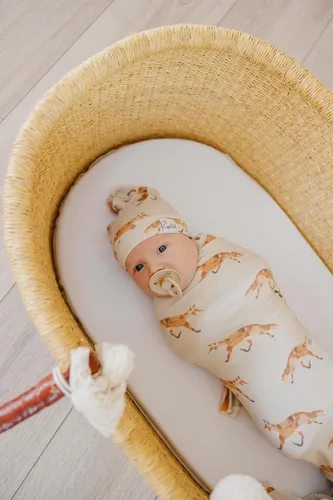Miniatura 4 de Copper Pearl, Baby Beanie Hat Top Knot - Graphic 2