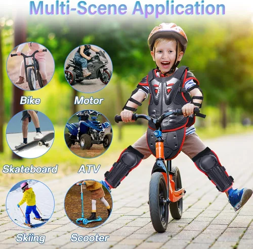Miniatura 2 de StarknightMT Traje de Armadura de Motocicleta Mejorado para Niños Equipo de Bicicleta de Tierra para Adolescentes Conjunto Protector de Conducción
