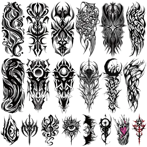 Miniatura 10 de Yazhiji 49 hojas de tatuajes temporales para mujeres y hombres 3D extra grandes, impermeables, sexy, flores, kits de tatuajes falsos Color flower