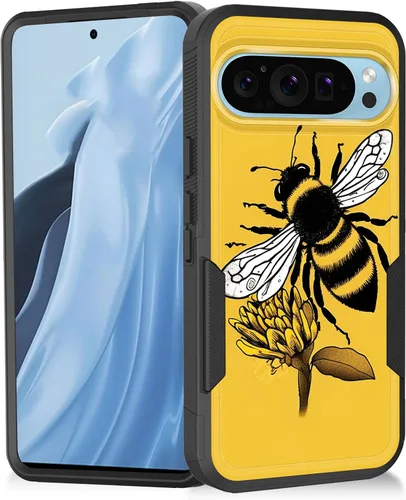 Miniatura 49 de Funda para Pixel 7a, resistente de doble capa híbrida de policarbonato duro de goma suave a prueba de golpes para Google Pixel 7A 6.1 pulgadas