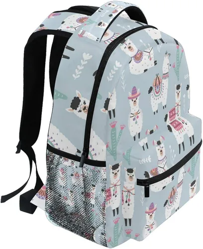 Miniatura 2 de senya Mochila escolar de piña rosa para estudiantes, adolescentes y niñas, Patrón 2, Mochilas Daypack