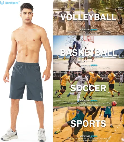 Miniatura 5 de NORTHYARD - Pantalones cortos deportivos para correr para hombres, ligeros, de secado rápido, 7, 5 o 9 pulgadas, para senderismo, deportes, gimnasio
