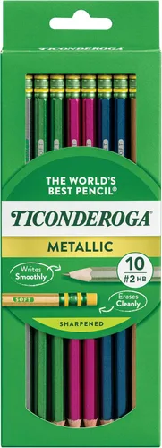 Miniatura 13 de Ticonderoga® Lápices pastel, 2 suaves, colores surtidos, paquete de 10 lápices