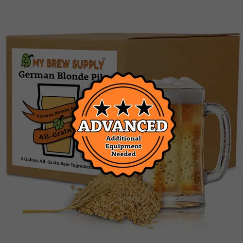 Miniatura 2 de My Brew Supply Kit de elaboración de cerveza alemana Blonde Pils Malta europea Pale Ale de 2 filas Grano ligero de Múnich Lúpulo de pellets