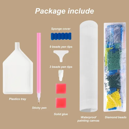 Miniatura 4 de Stalente Kits de pintura de diamantes para adultos, zorro, kits de arte de diamantes 5D para principiantes, pintura de diamante redonda