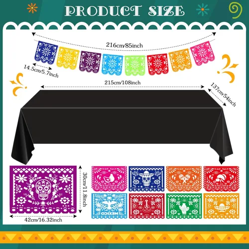 Miniatura 2 de Newwiee Juego de 82 piezas de altar del Día de los Muertos, velas LED sin llama, abanico de flores de caléndula, abanico de flores monarca, Bonito