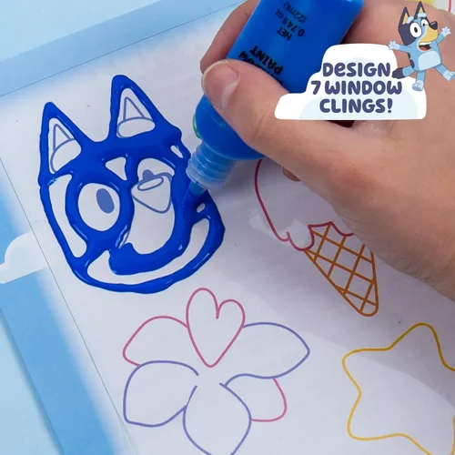 Miniatura 5 de Bluey - Kit de atrapasoles para ventana para niños para pintar, gran actividad de manualidades en casa o idea de fiesta de cumpleaños, juguetes