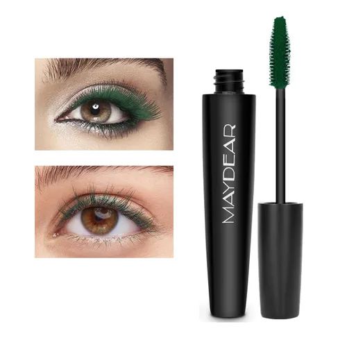 Miniatura 2 de Maydear - Máscara impermeable de larga duración, verde oscuro, a prueba de manchas para maquillaje de ojos de mujer