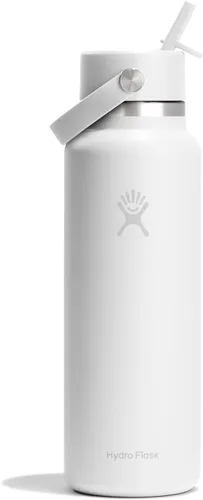 Miniatura 75 de Hydro Flask Botella de agua – Acero inoxidable aislado – Tapa flexible con popote de boca ancha, antiderrames, a prueba de fugas y recargable en 32